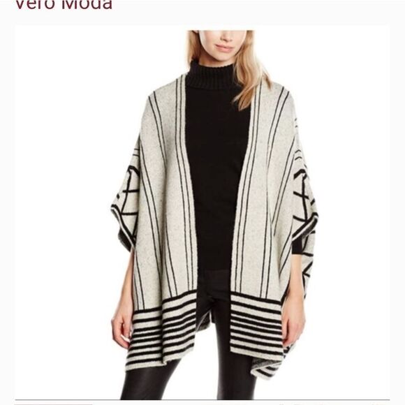 Vero Moda art-deco knit sweater coat - Picture 1 of 12